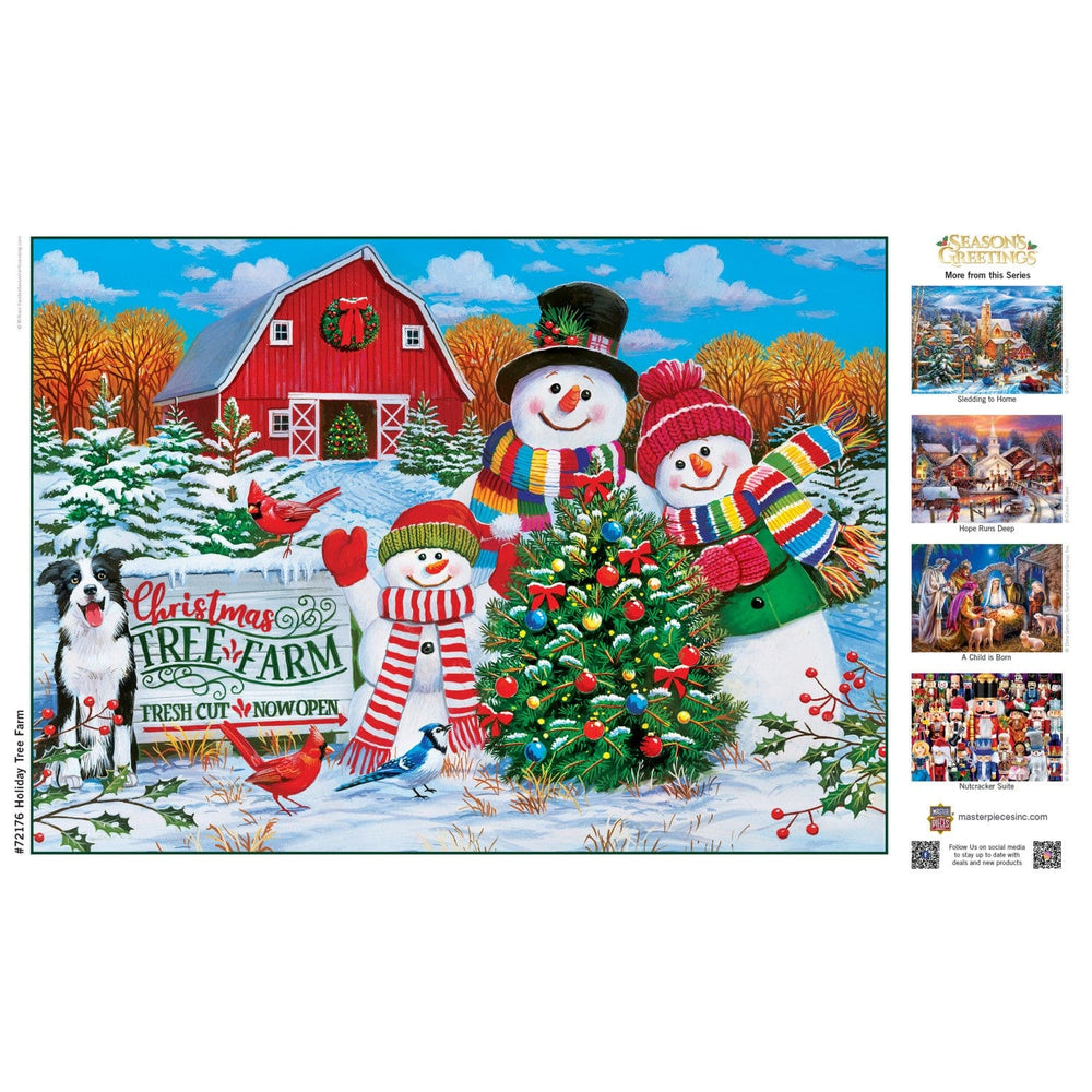 Season's Greetings - Tree Farm 1000 Piece Jigsaw Puzzle (ONLINE ORDER ONLY)