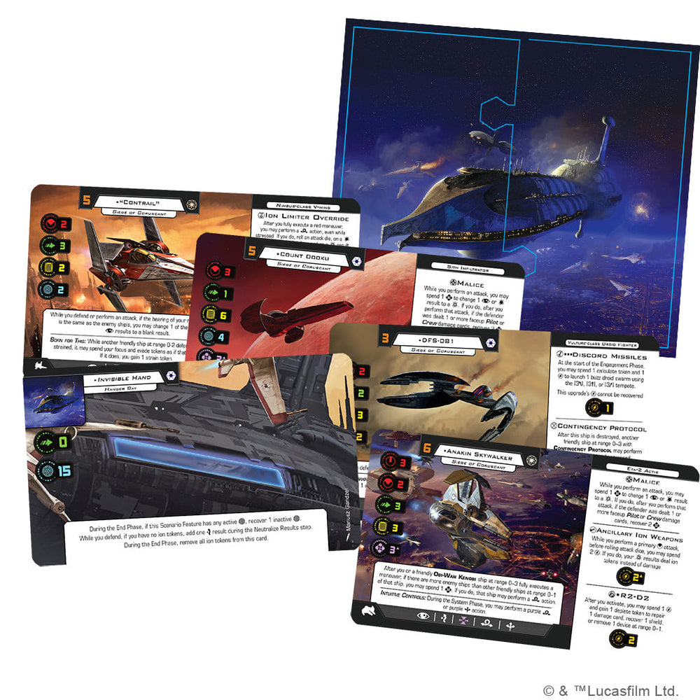 Star Wars: X-Wing 2nd Edition - Siege of Coruscant Battle Pack (ONLINE ORDER ONLY)