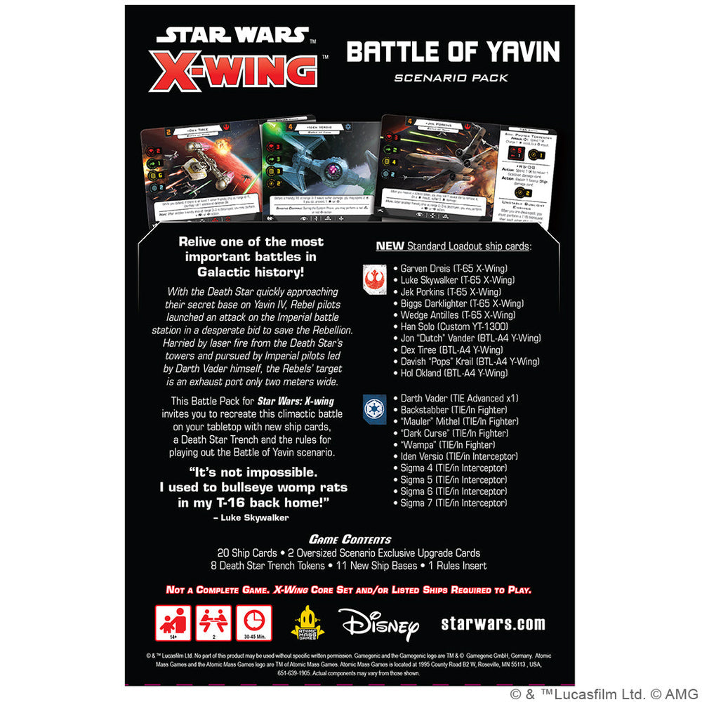 Star Wars: X-Wing 2nd Edition - Battle of Yavin Battle Pack (ONLINE ORDER ONLY)