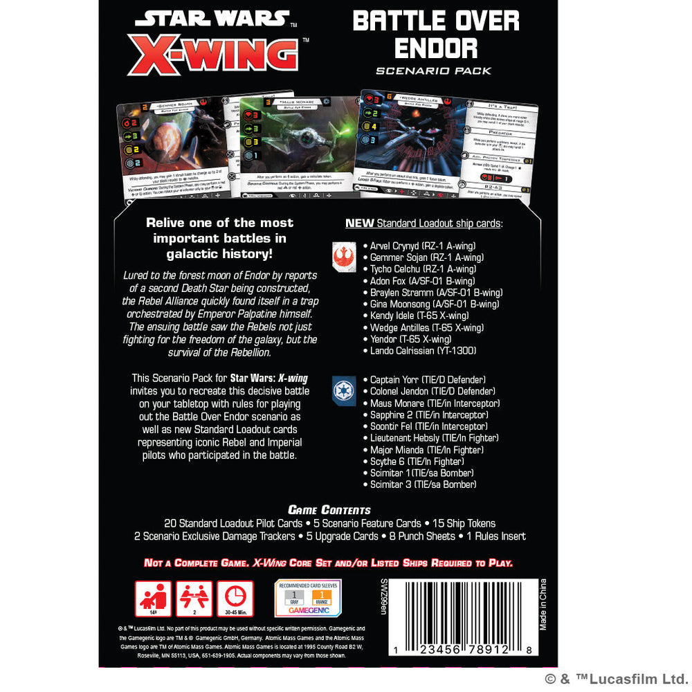 Star Wars X-Wing: Battle Over Endor Scenario Pack (ONLINE ORDER ONLY)