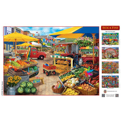 Seek & Find - Market Square 1000 Piece Jigsaw Puzzle (ONLINE ORDER ONLY)