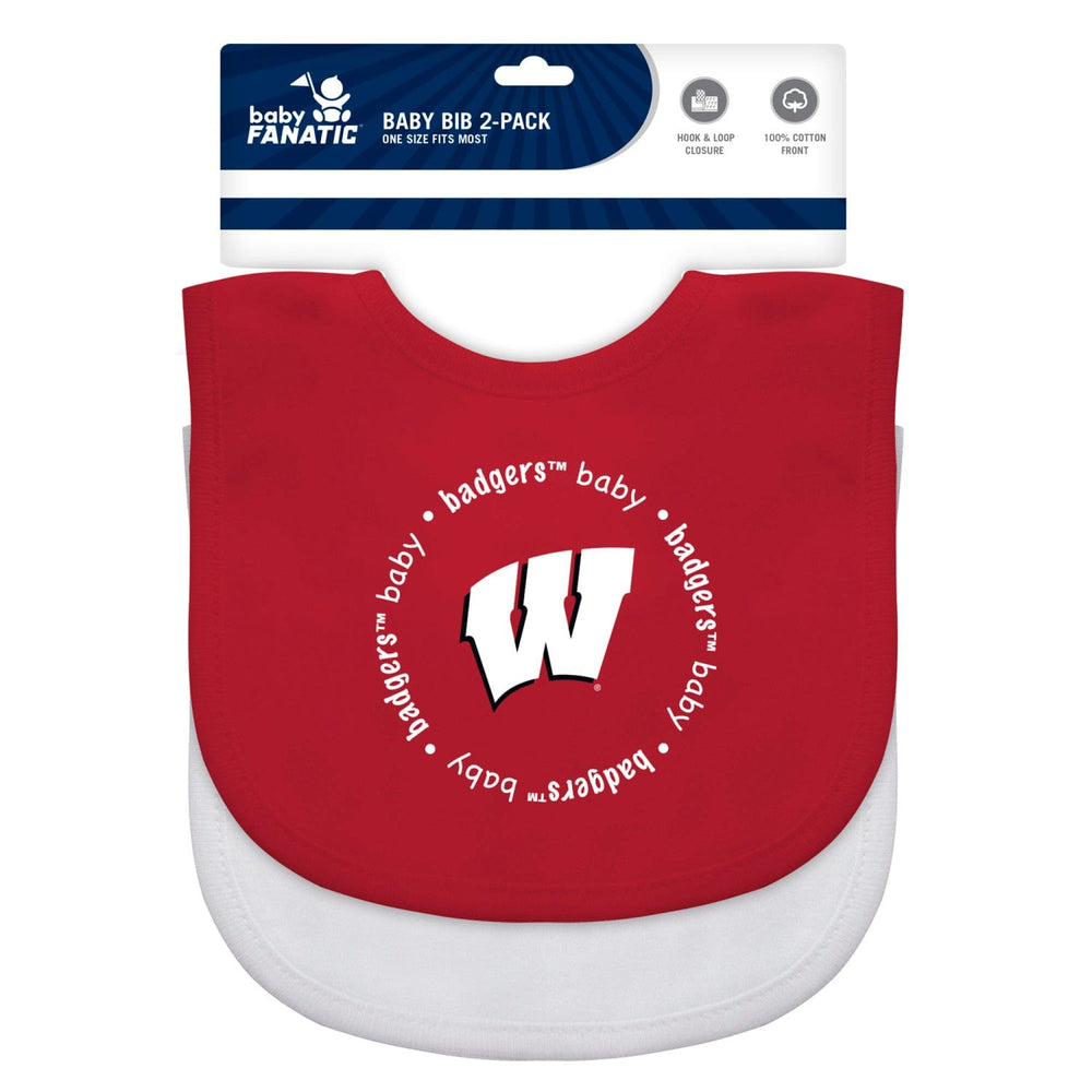 Wisconsin Badgers - Baby Bibs 2-Pack (ONLINE ORDER ONLY)