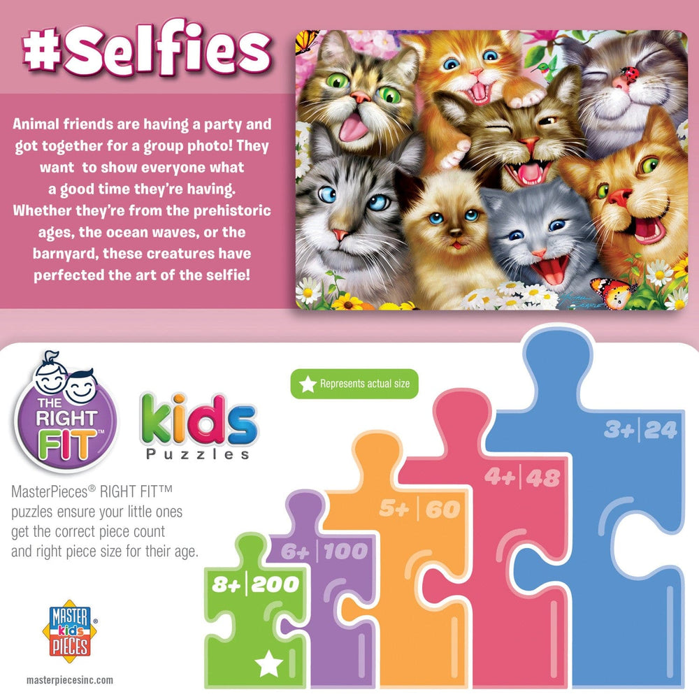 Selfies - Pretty Kitties 200 Piece Jigsaw Puzzle (ONLINE ORDER ONLY)