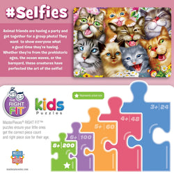 Selfies - Pretty Kitties 200 Piece Jigsaw Puzzle (ONLINE ORDER ONLY)