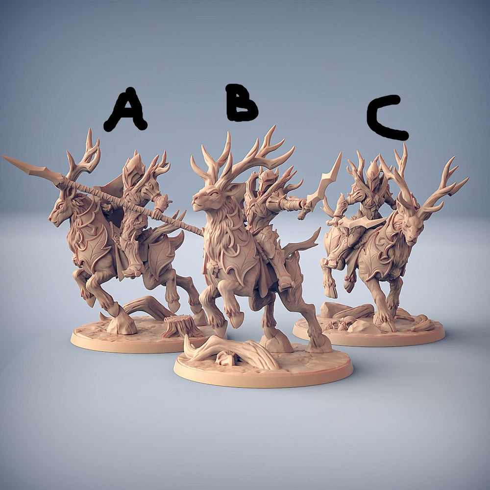 3D Printed Artisan Guild Sylvan Stag Rider Sylvan Knights 28mm 32mm (Online Only)
