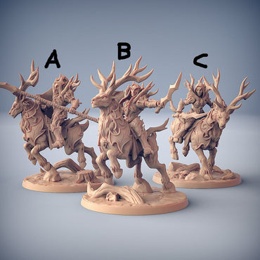 3D Printed Artisan Guild Sylvan Stag Rider Sylvan Knights 28mm 32mm (Online Only)