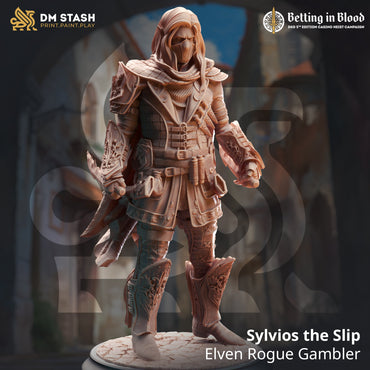 Sylvios the Slip (Male Elf Rogue Gambler) (Online Order Only)