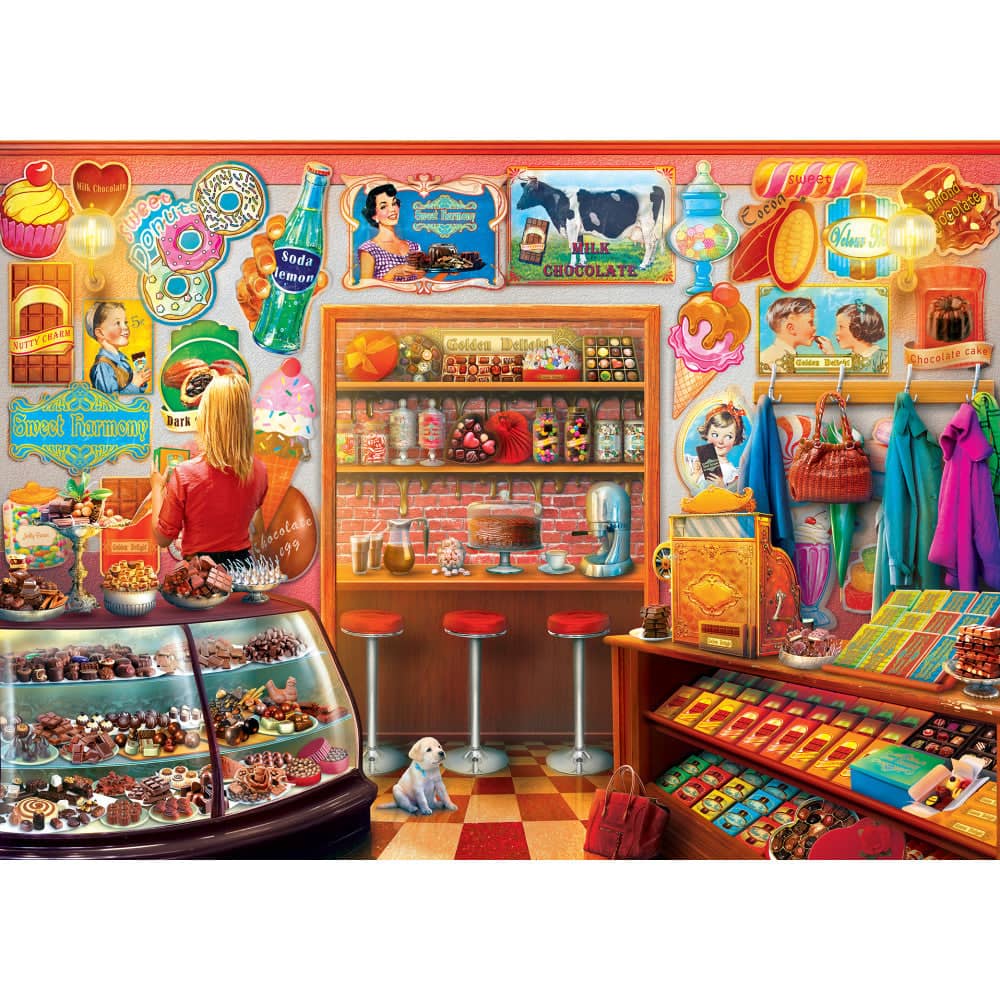 All About Chocolate - Chocolate Shop 1000 Piece Jigsaw Puzzle