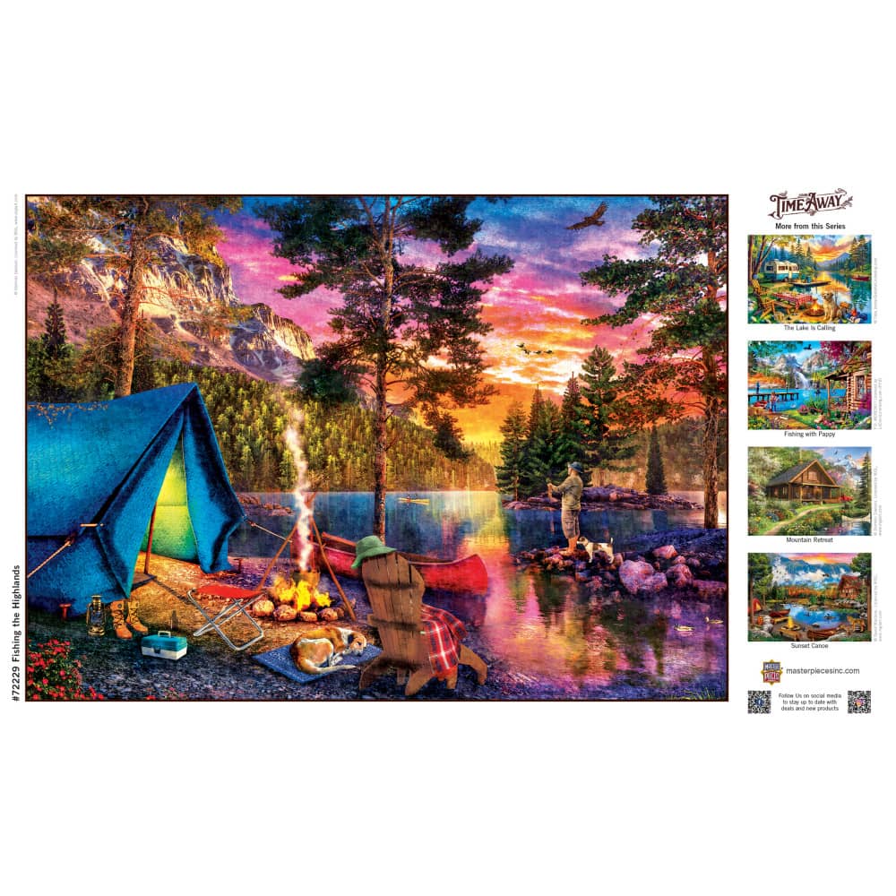 Time Away - Fishing the Highlands 1000 Piece Jigsaw Puzzle