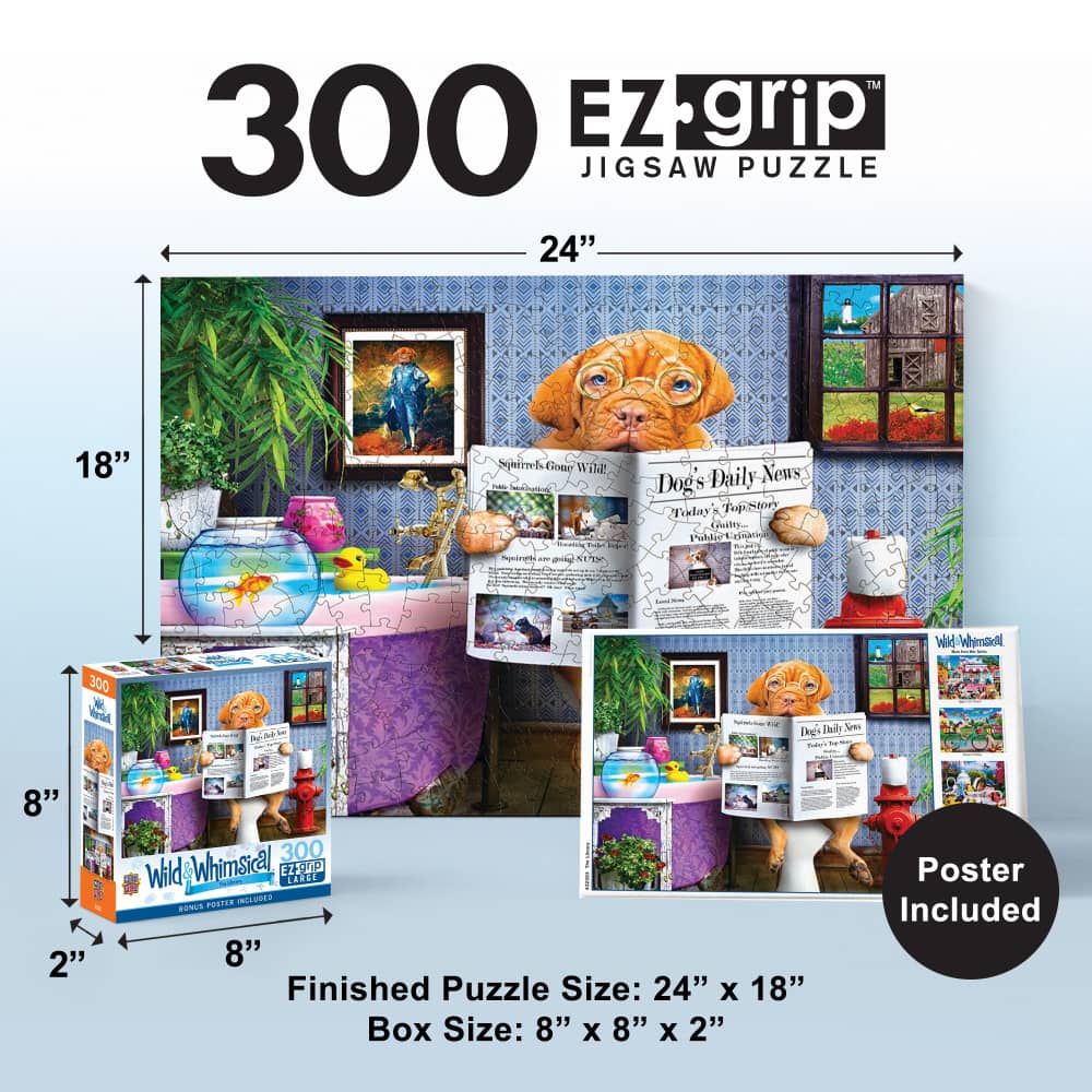 Wild & Whimsical - The Library 300 Piece EZ Grip Jigsaw Puzzle