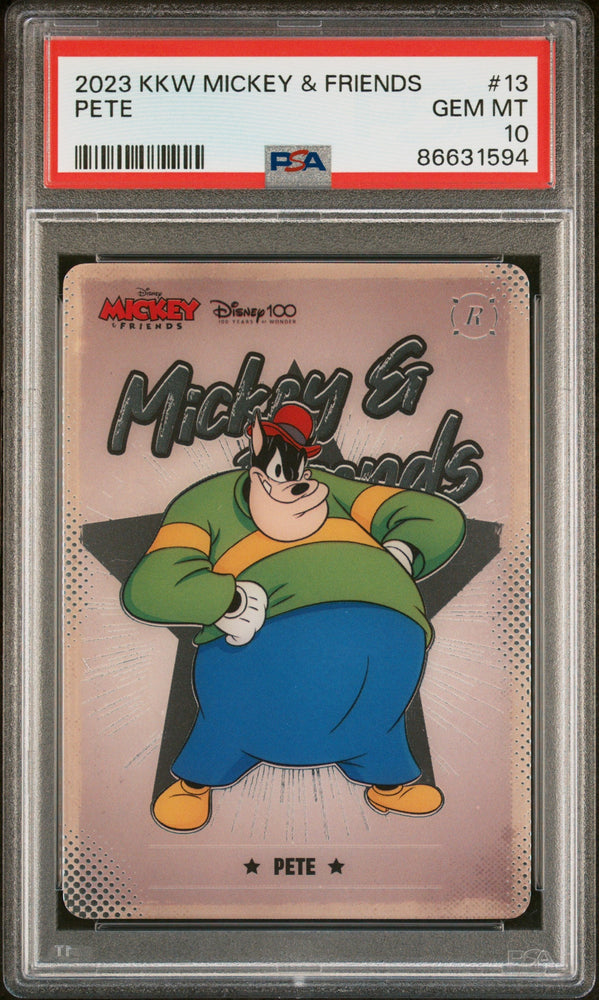 2023 KAKAWOW HOTBOX MICKEY & FRIENDS CHEERFUL TIMES PETE 13 PSA 10 (Online Order Only)
