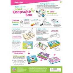 Llama Keepsake Box Wood Craft & Paint Kit (ONLINE ORDER ONLY)