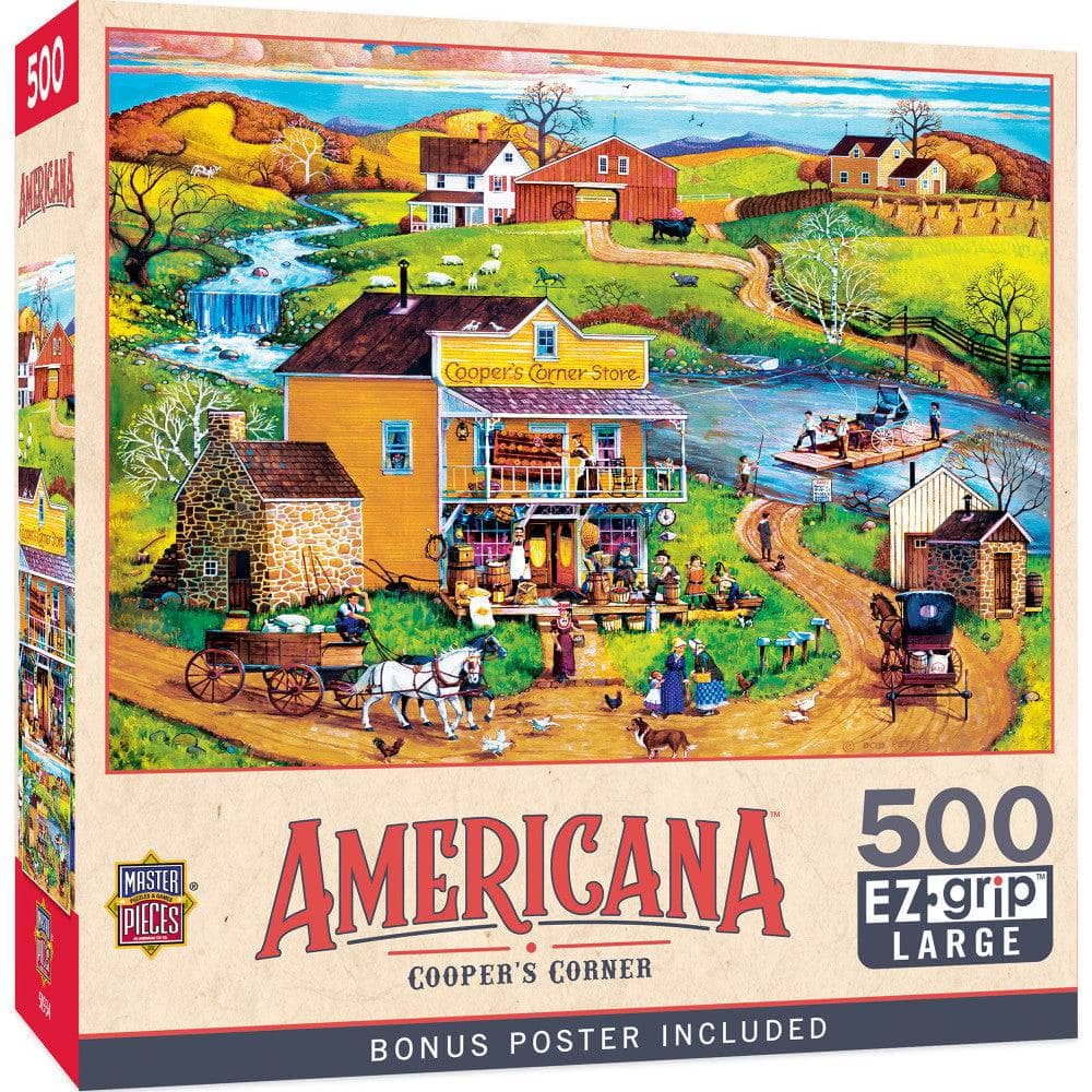 Americana - Cooper's Corner 500 Piece EZ Grip Jigsaw Puzzle (ONLINE ORDER ONLY)