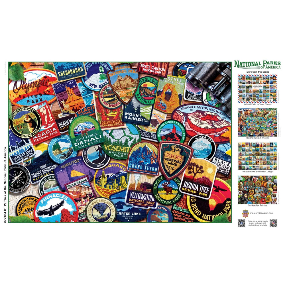 Patches of the National Parks 1000 Piece Jigsaw Puzzle (ONLINE ORDER ONLY)