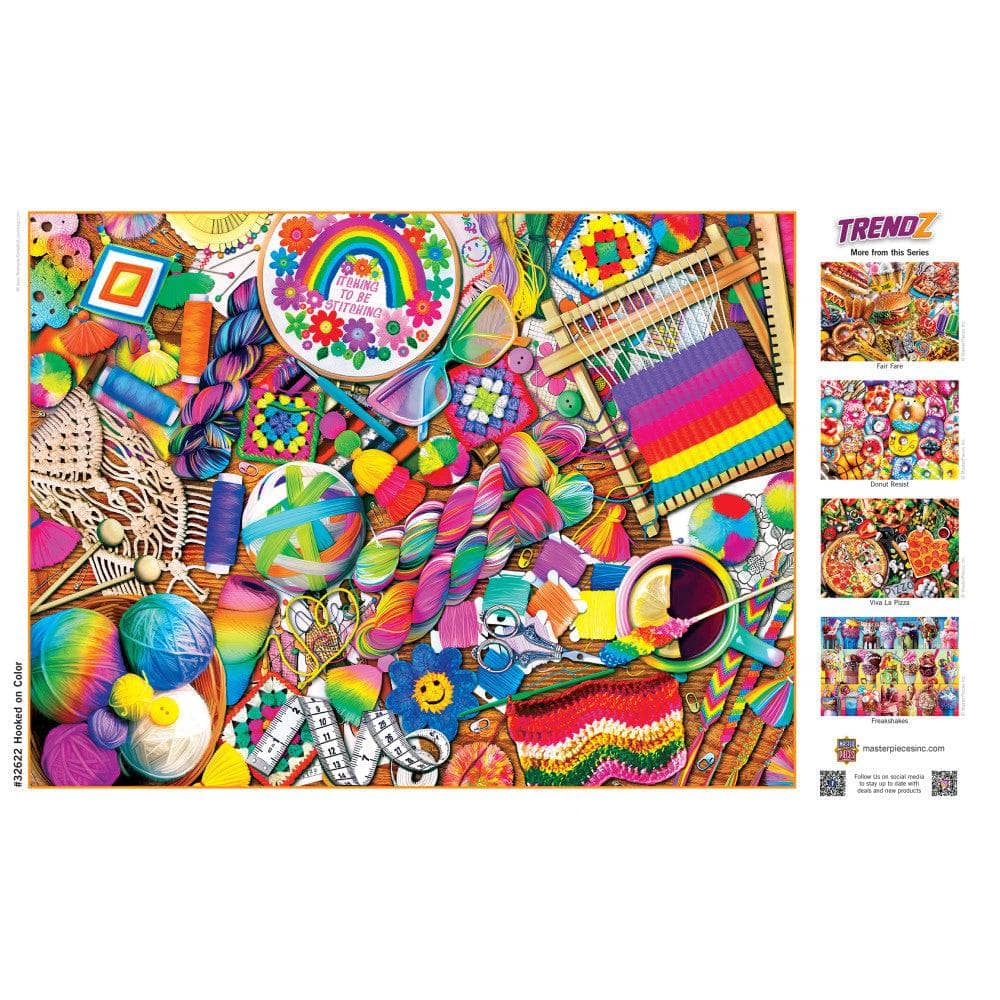 Trendz - Hooked on Color 300 Piece EZ Grip Jigsaw Puzzle (ONLINE ORDER ONLY)