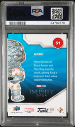 2023 UPPER DECK FUNKO POP MARVEL  KORG GAMER PATINA #51  PSA 10 (Online Order Only)