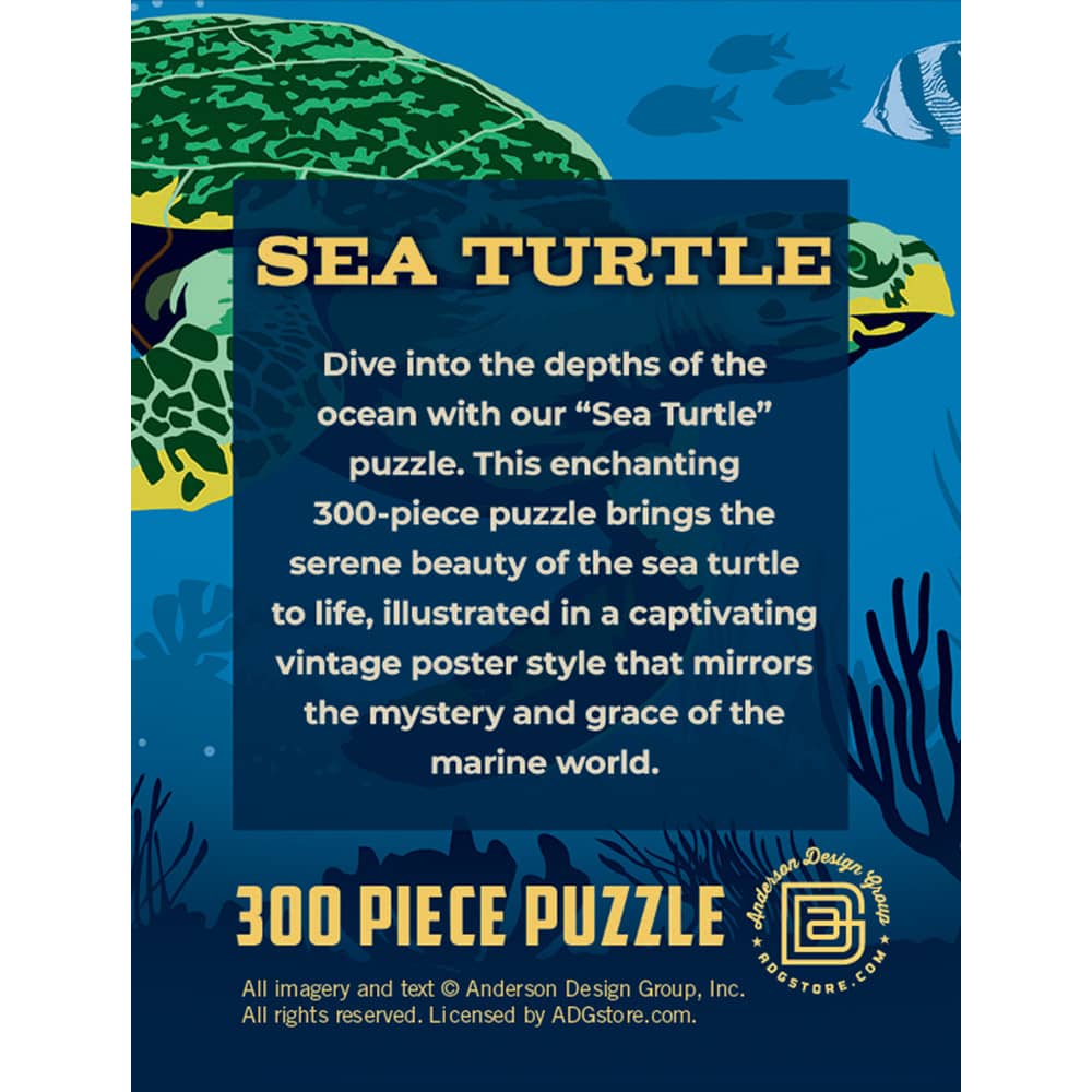 Sea Turtle 300 Piece Jigsaw Puzzle
