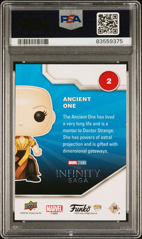 2023 UPPER DECK FUNKO POP MARVEL  ANCIENT ONE CONVENTION #2  PSA 10 (Online Order Only)
