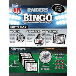 Las Vegas Raiders Bingo Game (ONLINE ORDER ONLY)
