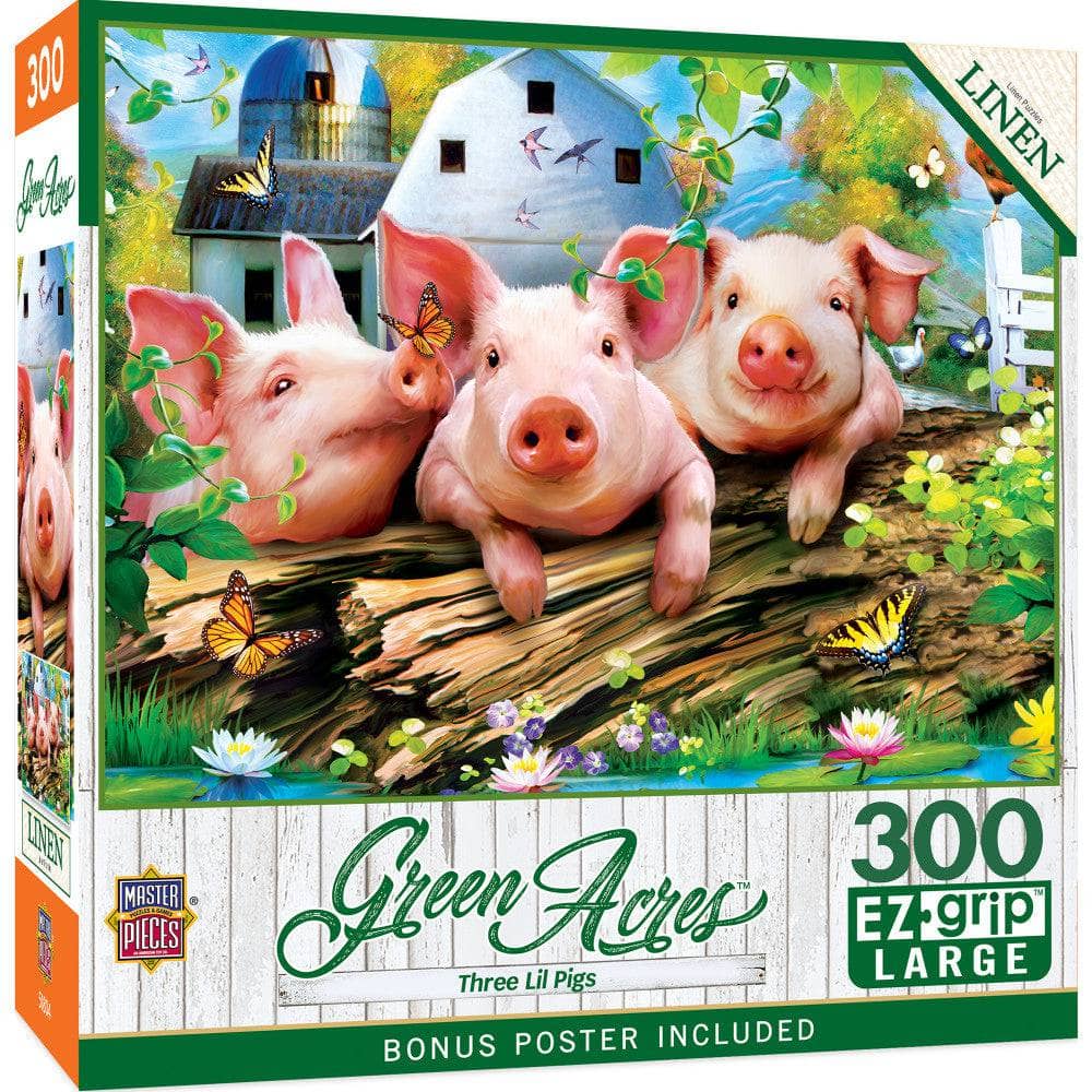 Green Acres - Three Lil' Pigs 300 Piece EZ Grip Jigsaw Puzzle