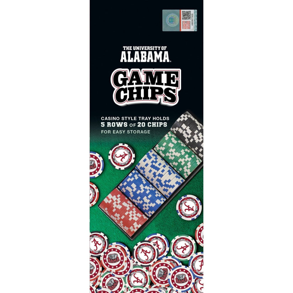 Alabama Crimson Tide 100 Piece Poker Chips (ONLINE ORDER ONLY)