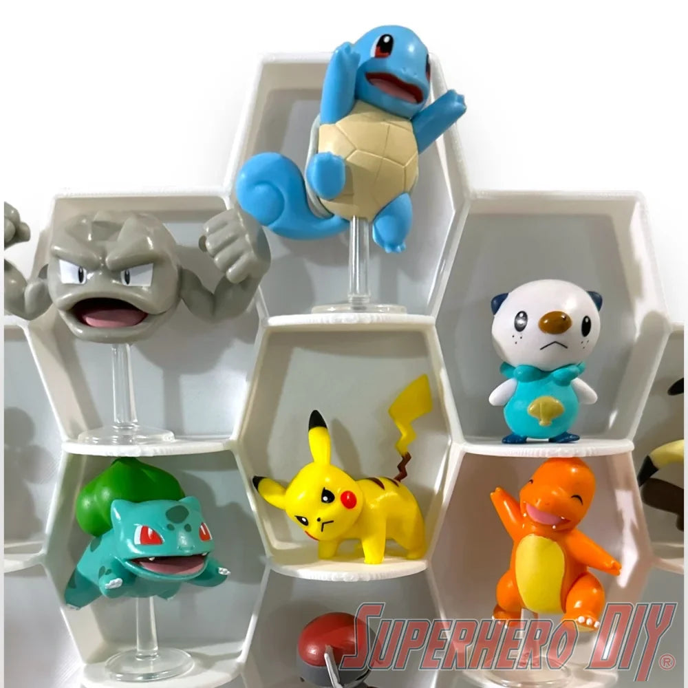 Tall Hexagon Wall Display for up to 24 Small Collectibles | Funko Advent Calendar, Disney Doorables, etc! (ONLINE ORDER ONLY)