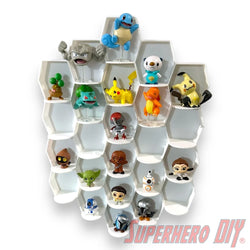 Tall Hexagon Wall Display for up to 24 Small Collectibles | Funko Advent Calendar, Disney Doorables, etc! (ONLINE ORDER ONLY)