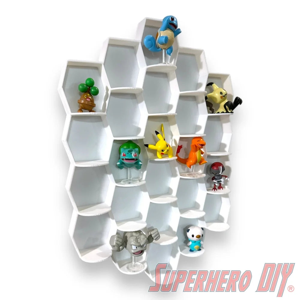 Tall Hexagon Wall Display for up to 24 Small Collectibles | Funko Advent Calendar, Disney Doorables, etc! (ONLINE ORDER ONLY)