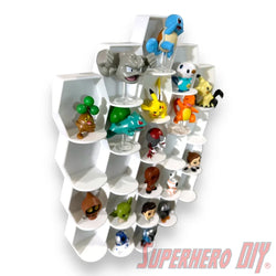 Tall Hexagon Wall Display for up to 24 Small Collectibles | Funko Advent Calendar, Disney Doorables, etc! (ONLINE ORDER ONLY)