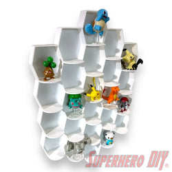 Tall Hexagon Wall Display for up to 24 Small Collectibles | Funko Advent Calendar, Disney Doorables, etc! (ONLINE ORDER ONLY)