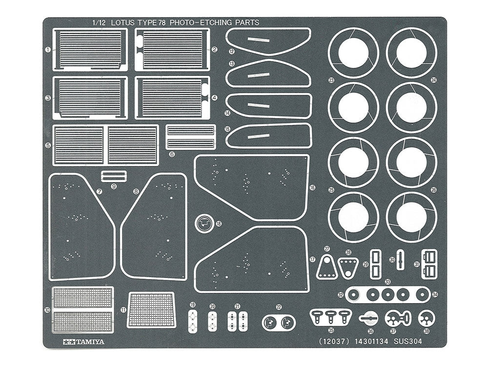 Tamiya 1/12 Lotus Type 78 w/Photo- Etched Parts Plastic Model (ONLINE ORDER ONLY)