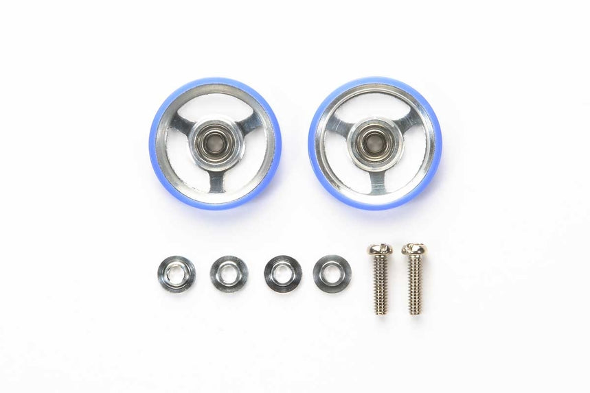 Tamiya JR Mini 17mm Aluminum Rollers with Plastic Rings (ONLINE ORDER ONLY)