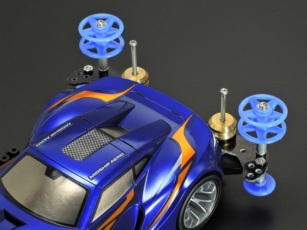 Tamiya JR LF Plastic Double Rollers, 19-19mm Blue 15532 (ONLINE ORDER ONLY)