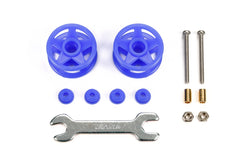 Tamiya JR LF Plastic Double Rollers, 19-19mm Blue 15532 (ONLINE ORDER ONLY)