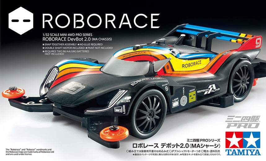 Tamiya Roborace DevBot 2.0 JR Mini Racer Kit w/ MA Chassis (ONLINE ORDER ONLY)