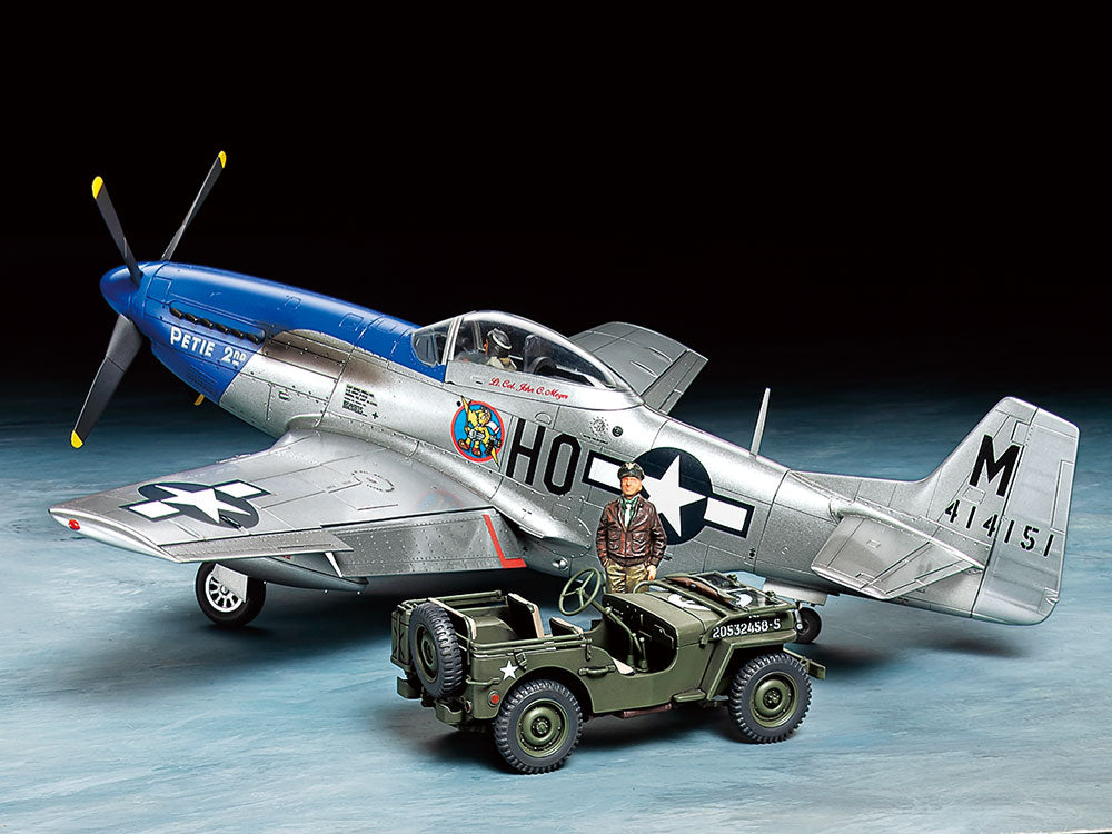 Tamiya 1/48 North American P-51D Mustang & 1/4-ton 4x4 Light (ONLINE ORDER ONLY)