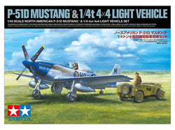 Tamiya 1/48 North American P-51D Mustang & 1/4-ton 4x4 Light (ONLINE ORDER ONLY)