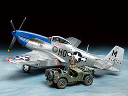 Tamiya 1/48 North American P-51D Mustang & 1/4-ton 4x4 Light (ONLINE ORDER ONLY)