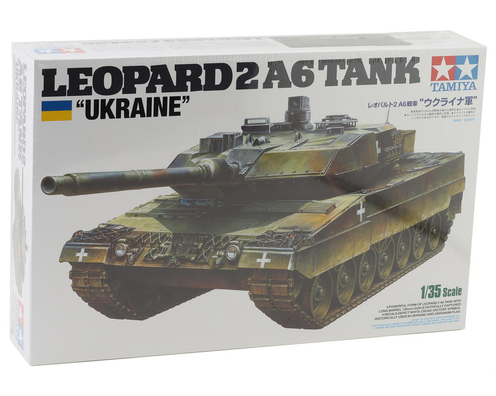 Tamiya 1/35 Leopard 2 A6 Tank Ukraine Plastic Model (ONLINE ORDER ONLY)