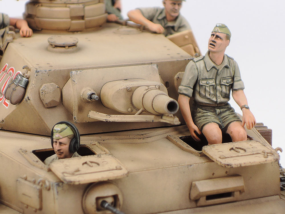 Tamiya 1/35 German Tank Panzer IV Ausf.F & Motorcycle Model Set 25208 (ONLINE ORDER ONLY)