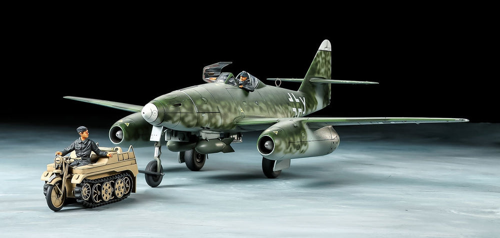 Tamiya 1/48 Messerschmitt Me262 A-2a with Kettenkraftrad 25215 (ONLINE ORDER ONLY)