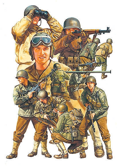 Tamiya 1/48 WWII US Army Infantry GI Set Plastic Model Kit (ONLINE ORDER ONLY)