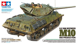 Tamiya 1/35 US Tank Destroyer M10 Mid Prod Plastic Model Kit (ONLINE ORDER ONLY)