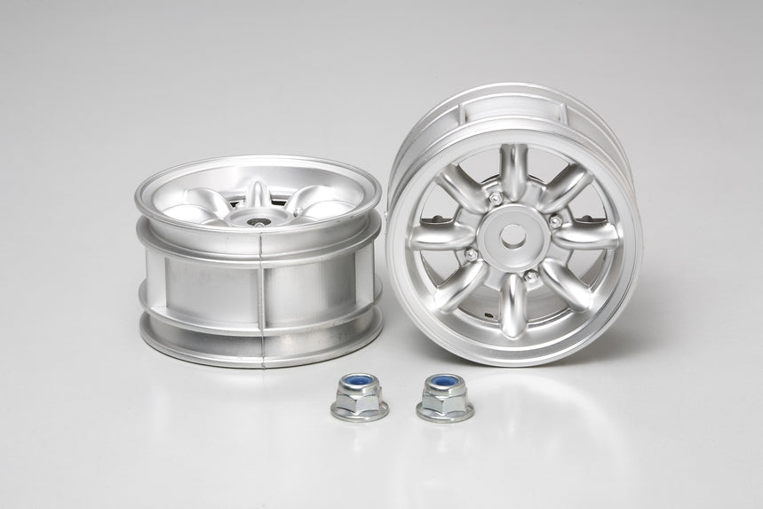 Tamiya RC Mini Cooper Chrome Wheels (2pcs) (ONLINE ORDER ONLY)