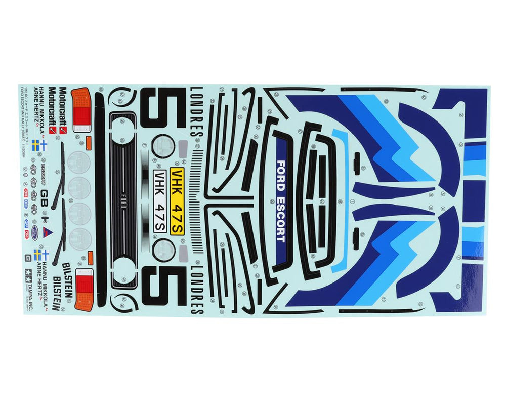 Tamiya RC Body Set Ford Escort MK.II Rally (clear) (ONLINE ORDER ONLY)