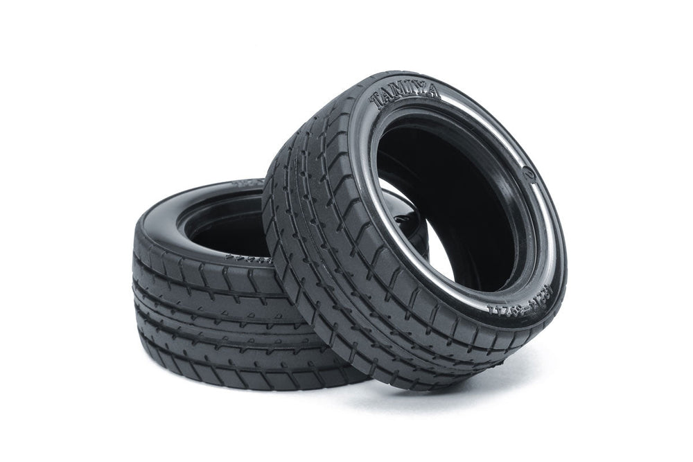 Tamiya RC 60D Super Radial Tires M-Chassis Hard 2 Pieces (ONLINE ORDER ONLY)
