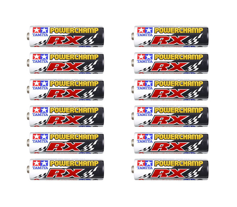 Tamiya Powerchamp RX AA Alkaline Batteries (12 Pack) (ONLINE ORDER ONLY)