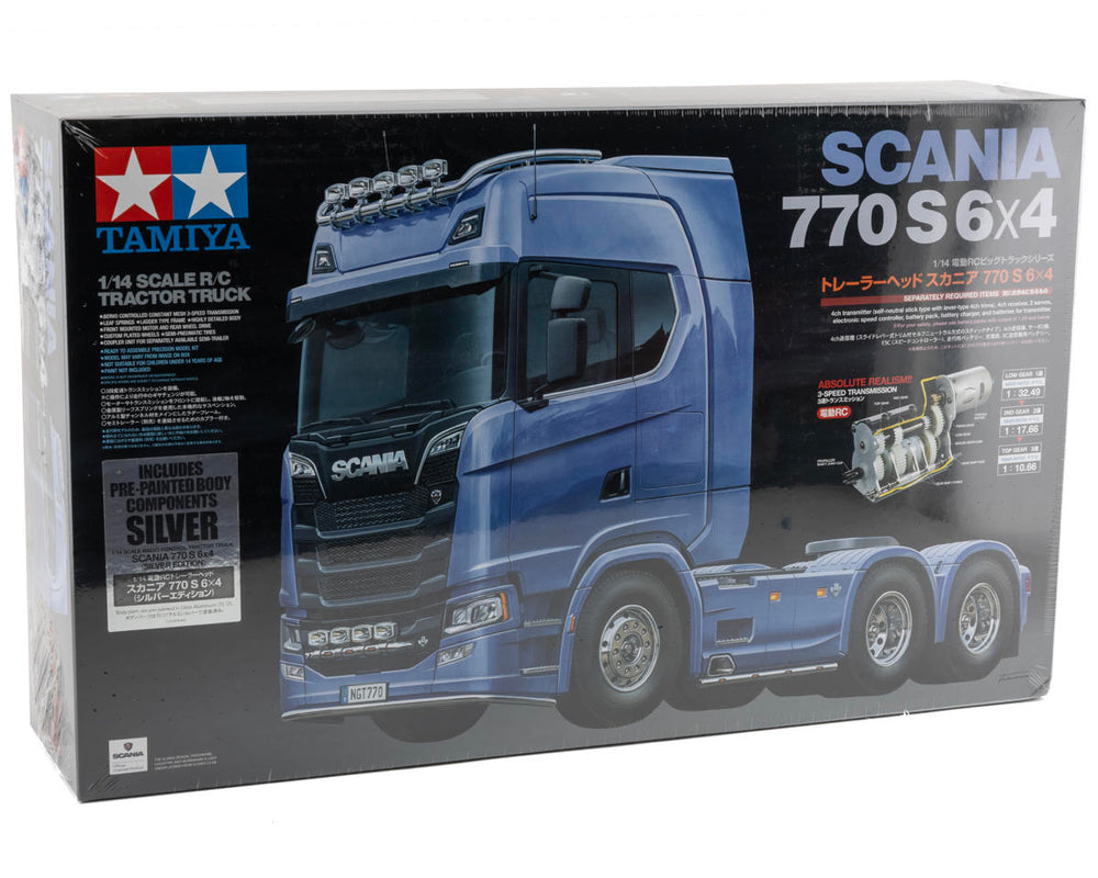 Tamiya 1/14 RC Scania 770 S 6x4 Semi Kit (Pre-Painted Body) (Silver) 56373 (ONLINE ORDER ONLY)