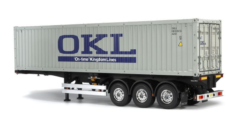 Tamiya 40-Foot Container 3-Axle Semi-Trailer, for Tamiya 1/14 56377 (ONLINE ORDER ONLY)