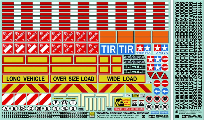 Tamiya RC Sticker Set 1/15 Scale (ONLINE ORDER ONLY)